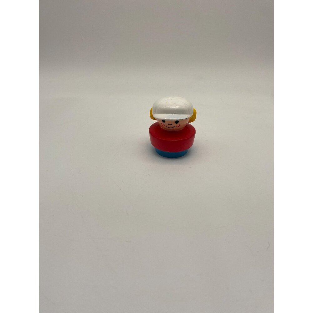 1993 Fisher-Price Little People Girl with White Hat Figurine: Toddler Educationa